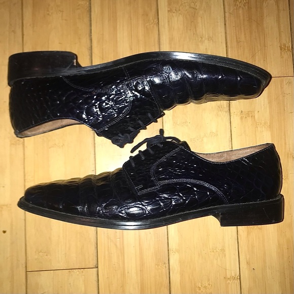 11-12.5 Gatsby Giorgio Brutini Tassel Crocodile Leather - Picture 4 of 16